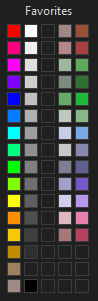 BasicApp Xojo Picker Color Values Favorites Dark